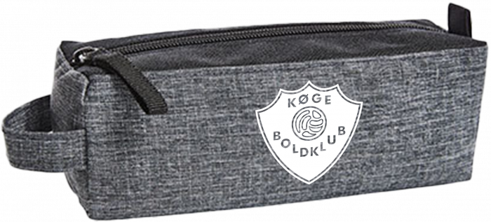 Sportyfied - Køge Boldklub Pencil Case - Grey Melange & negro